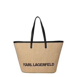 Karl Lagerfeld Shopper 'K/ESSENTIAL RAFFIA'  béžová / čierna