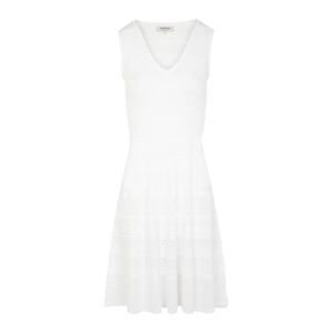 Morgan Pletené šaty  biela