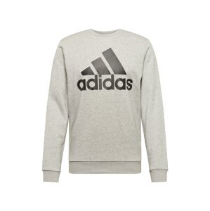 ADIDAS SPORTSWEAR Športová mikina 'Essentials Big Logo'  svetlosivá / čierna