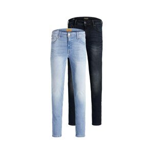 JACK & JONES Džínsy 'Liam'  tmavomodrá / modrá denim