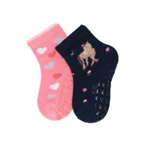STERNTALER Ponožky  tmavomodrá / zmiešané farby / ružová