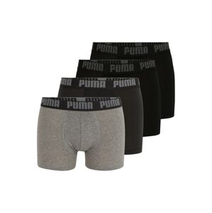 PUMA Boxerky  sivá / svetlosivá / čierna