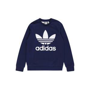 ADIDAS ORIGINALS Mikina 'Trefoil'  indigo / biela