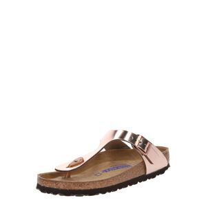 BIRKENSTOCK Sandále 'Gizeh'  hrdzavohnedá / zlatá