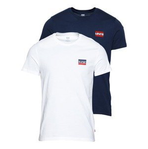LEVI'S ® Tričko '2 Pack Crewneck Graphic'  námornícka modrá / červená / biela