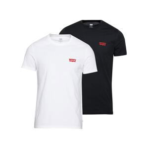 LEVI'S ® Tričko '2 Pack Crewneck Graphic'  červená / čierna / biela