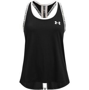 UNDER ARMOUR Top 'Knockout'  čierna / biela