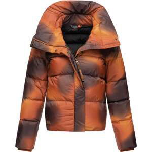 Ragwear Zimná bunda 'Lunis'  hnedá / oranžová / svetlooranžová