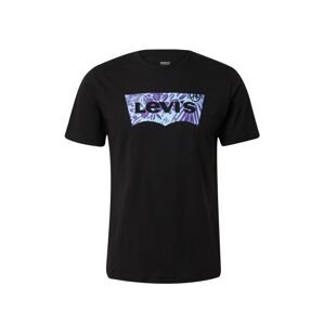 LEVI'S ® Tričko 'Graphic Crewneck Tee'  modrá / fialová / čierna