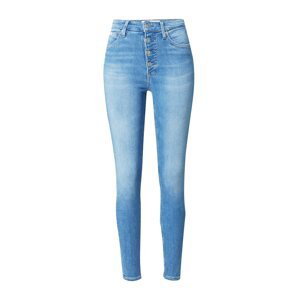 Calvin Klein Jeans Džínsy 'HIGH RISE SUPER SKINNY ANKLE'  modrá denim / čierna / biela