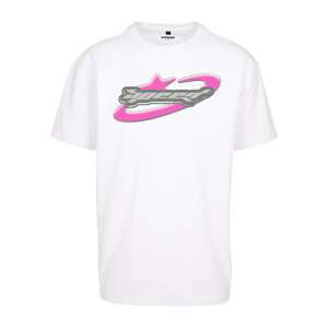 MT Upscale Tričko 'Speed'  sivá / svetlosivá / ružová / biela