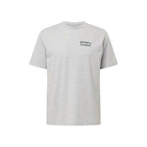 LEVI'S ® Tričko 'Relaxed Fit Tee'  sivá / biela