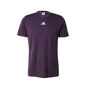 ADIDAS PERFORMANCE Funkčné tričko 'Designed for Training HIIT'  svetlosivá / tmavofialová