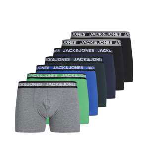 JACK & JONES Boxerky 'JACAdrian'  tmavomodrá / sivá melírovaná / svetlozelená / čierna