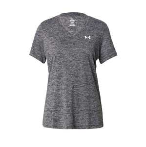 UNDER ARMOUR Tričko 'Twist'  sivá melírovaná / biela