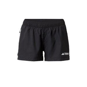 ADIDAS TERREX Outdoorové nohavice 'TRAIL'  čierna / biela