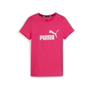 PUMA Funkčné tričko 'Essentials'  tmavoružová / biela