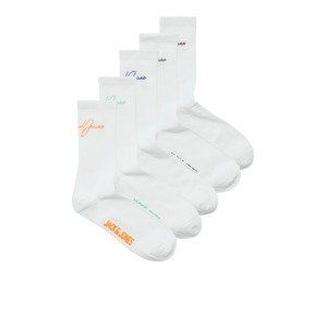 JACK & JONES Ponožky 'LUKAS'  modrá / vodová / oranžová / biela