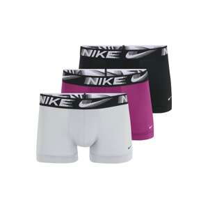 NIKE Boxerky  svetlosivá / červeno-fialová / čierna / biela