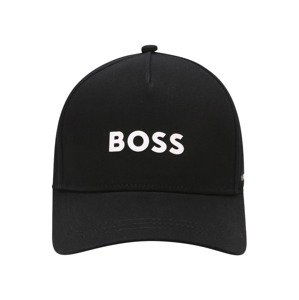 BOSS Klobúk  čierna / šedobiela