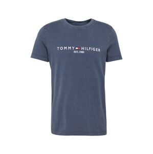 TOMMY HILFIGER Tričko 'GARMENT DYE'  námornícka modrá / zafírová / červená / biela