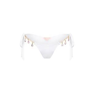 Moda Minx Bikinové nohavičky 'Iris Droplet Tie Side'  biela