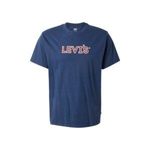 LEVI'S ® Tričko 'Relaxed Fit Tee'  tmavomodrá / tmavočervená / biela
