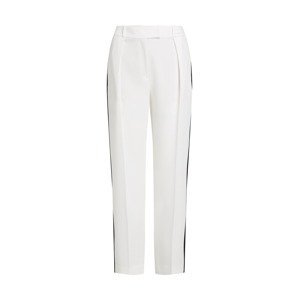 Karl Lagerfeld Plisované nohavice  čierna / biela