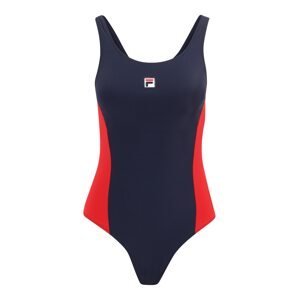 FILA Športové jednodielne plavky 'SATURNIA'  tmavomodrá / ohnivo červená / biela