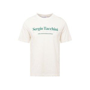 Sergio Tacchini Tričko  zelená / biela