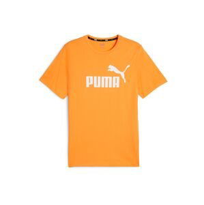 PUMA Tričko 'Essential'  oranžová / biela