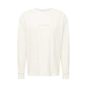 Calvin Klein Jeans Tričko  tmavobéžová / biela / prírodná biela