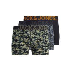 JACK & JONES Boxerky 'DANNY'  sivá / zelená / kaki / čierna