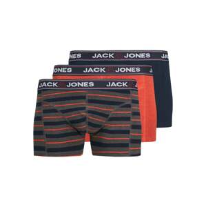 JACK & JONES Boxerky 'JACJOHN'  námornícka modrá / sivá melírovaná / oranžová melírovaná / biela