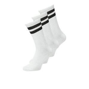 JACK & JONES Ponožky 'TRAVIS'  čierna / biela