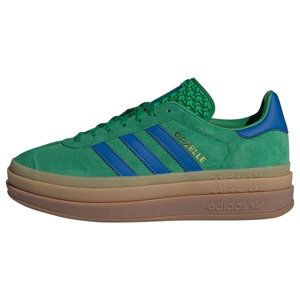 ADIDAS ORIGINALS Nízke tenisky 'Gazelle Bold'  modrá / zlatá / zelená