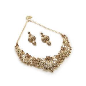 SOHI Sada šperkov 'Sumitra'  béžová / zlatá