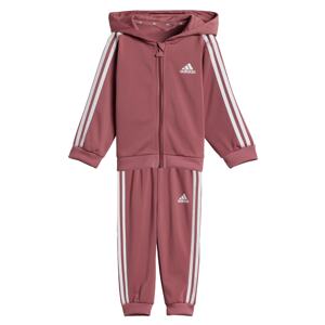 ADIDAS SPORTSWEAR Tréningový komplet 'ESSENTIALS SHINY'  burgundská / biela