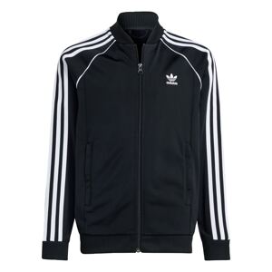 ADIDAS ORIGINALS Tepláková bunda 'Adicolor'  čierna / biela