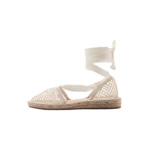 MANGO Espadrilky 'Alberta'  krémová