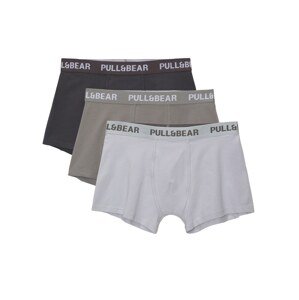 Pull&Bear Boxerky 'GAME'  sivá / svetlosivá / tmavosivá