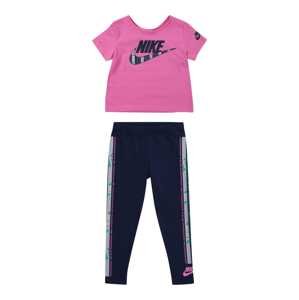 Nike Sportswear Set 'HAPPY CAMPER'  námornícka modrá / zelená / ružová / biela