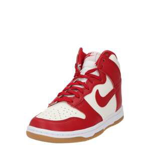 Nike Sportswear Členkové tenisky 'Dunk'  béžová / červená