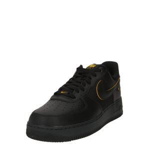 Nike Sportswear Nízke tenisky 'Air Force 1 '07'  zlatá žltá / čierna