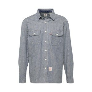 LEVI'S ® Košeľa 'Classic Worker Workwear'  indigo / jasne červená / biela