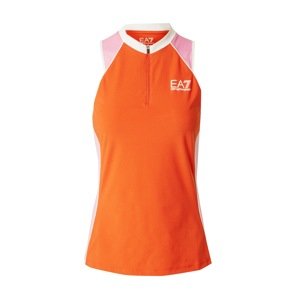 EA7 Emporio Armani Športový top  oranžová / ružová / biela