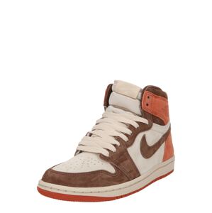 Jordan Členkové tenisky 'Air Jordan 1 Retro'  krémová / hnedá / oranžová