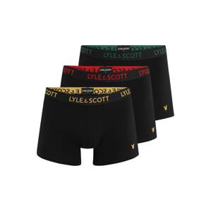 Lyle & Scott Boxerky 'BARCLAY'  žltá / smaragdová / červená / čierna