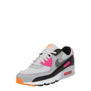 Nike Sportswear Nízke tenisky 'AIR MAX 90'  svetlosivá / ružová / čierna
