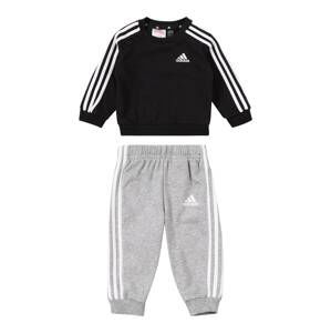 ADIDAS SPORTSWEAR Tréningový komplet 'Essentials'  svetlosivá / čierna / biela